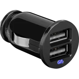 goobay Dual USB-Autoladegerät 12W 2,4A für KFZ Zigarettenanzünder Schwarz