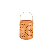 Boltze Windlicht Festival 20 cm orange