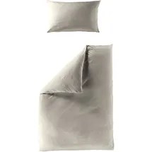 BIERBAUM 4129 Musselin Grau 155 x 220 cm + 40 x 80 cm