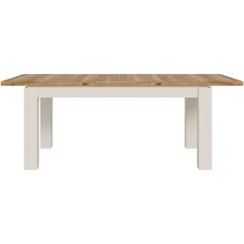 Forte Oak Squere", beige Mauvella eiche, sand, sand, mauvella eiche), B:160,4cm H:76,1cm T:90,4cm, Tische, Esstisch, Ausziehbarer Esstisch, zweifarbig, Montage