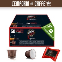 50 Kapseln Kompostierbar Caffe Vergnano Cremig Kompatibel Mit Nespresso
