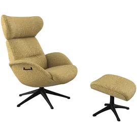 flexlux Relaxsessel FLEXLUX Polyester 90 x 107 x 89 cm Gelb mit Kopfteil