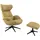 flexlux Relaxsessel FLEXLUX Polyester 90 x 107 x 89 cm Gelb mit Kopfteil