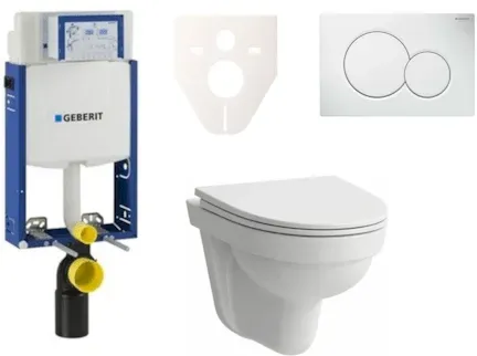 Geberit Wand-WC Set für Einmauerung + Laufen Pro Nordic WC SIKOGE2H1
