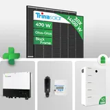 PV Anlage 14 kWp – 30× Trina Vertex S+ 470W Glas-Glas Black Frame & Growatt SPH 10000TL3-BH-UP Hybrid mit Growatt ARK 2.5H-A2 Speicher Notstrom Netzunabhängig / inkl. 0 % MwSt. für Privatkunden