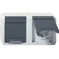 Gira 2-fach 478130 Grau 1 St.