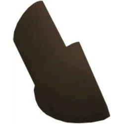 Eck Für Leiste Profil-EU Dunkelbraun, PVC, Kantenhöhe 9 mm, LROH9H