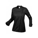 BP 1596-684-0032-M Kochjacke für Frauen, Lange Ärmel, Stretchmaterial und Arm-Lift-System, 200,00 g/m2 Stoffmischung mit Stretch, schwarz, M