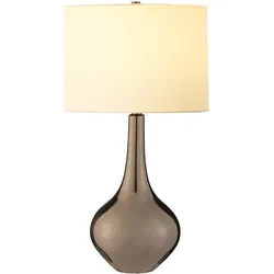 Elstead Lighting Job Tischlampe E27 Bronze Metallic, Cremefarben
