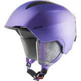 Alpina GRAND JR - Sicherer, Leichter, Stoßabsorbierender & Individuell Anpassbarer Skihelm Für Kinder, flip-flop purple matt, 51-54