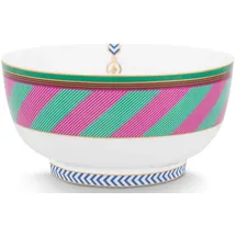 Pip Studio Chique Stripes Bowl pink-Green 15,5cm