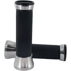 Lenkergriffe STR8 CNC schwarz / alu