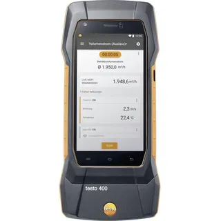 TESTO 400 Strömungs-Set mit 16 mm-Flügelradsonde Umweltmesstechnik-Set Temperatur, Druck -40, 0 - 150, 200°C, hPa