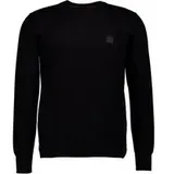 Boss Orange Herren Pullover schwarz unifarben, schwarz, NOS