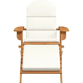vidaXL Adirondack-Gartenstuhl mit Fußstütze 55,2 x 88,3 x 90 cm braun 1 St.