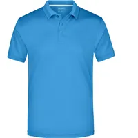 James & Nicholson Men's Polo High Performance Funktionspolo blau,
