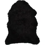 Echtes Lammfell Lammfellteppich Läufer 90 x 60 cm Schaffell in fünf Farben von KUHFELLE online (schwarz)