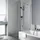 Kermi Pasa XP Seitenwand verkürzt neben Badewanne PXTVD075171AK 75x175cm, silber mattglanz, ESG klar