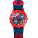 Accutime Spiderman 38 mm Analog Quarz Uhr Blau Stoffarmband