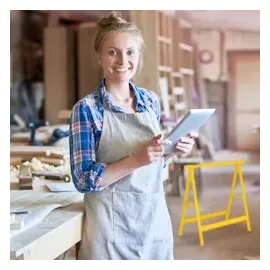 Relaxdays Arbeitsbock 2er Set, klappbar, 100 kg, HBT: 74 x 78 x 40 cm, Allzweckbock Werkstatt, Tapezieren, Malern, gelb