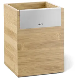 ZACK Utensilien-Box SCARTA aus Bambusholz und Edelstahl mattiert