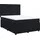 vidaXL Boxspringbett mit Matratze Schwarz 140x200 cm Samt