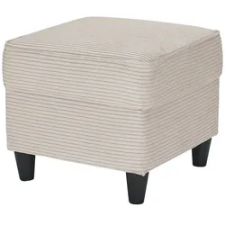 Hocker  Kivana , creme , Maße (cm): B: 52 H: 45 T: 52