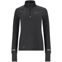 Endurance Damen Rollkragen, black Melange 38