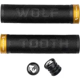 Wolf Tooth Echo Lock-On Griffe Fahrradgriffe gold/schwarz