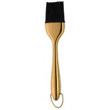 Backpinsel aus Silikon, für Grillen, Ölpinsel, Edelstahl, für Küche, Grillen, Backen, Kochen (Gold)