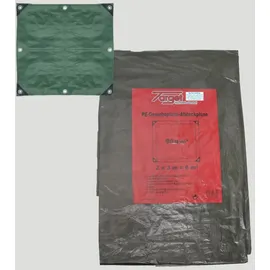 FP Gewebeplane oliv 10x12m UV-stabilis. Ösen 50 cm