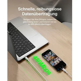 Belkin BOOST CHARGE 240W USB-C/USB-C-Kabel 2 m Weiß
