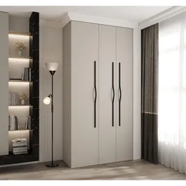 abiks möbel Drehtürenschrank COMO 120 x 245,5 x 40 cm Schwarz