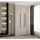 abiks möbel Drehtürenschrank COMO 120 x 245,5 x 40 cm Schwarz