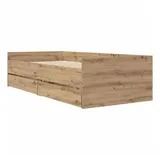 vidaXL Artisan-Eiche 100 x 200 cm Brown