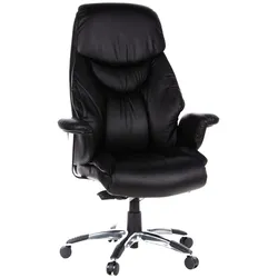 hjh OFFICE Luxus Chefsessel PRADO Leder mit Armlehnen