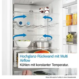 Bosch Serie 4 KGN36VICT Kühl-Gefrierkombination (321 l, 1860 mm hoch, Edelstahl)