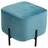Homcom Fußhocker gepolstert Kunststoff 44,5 x 41,5 x 44,5 cm Türkis