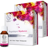 Dr. Niedermaier Regulatpro® Hyaluron I Beauty Drink mit Hyaluronsäure, Vitamin C, Vitamin D, Biotin, Zink und Kupfer I Anti-Aging I Hyaluron zum Trinken I 40x 20ml (2er Pack)