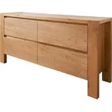 DeLife Sideboard Philon 150x45 cm Akazie Natur 4 Schubladen,