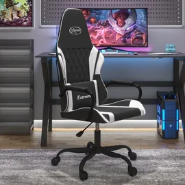 vidaXL Gaming-Stuhl Kunstleder Schwarz und Weiß