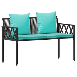 vidaXL 2-Seater 116 x 56 x 75 cm Schwarz