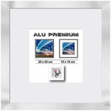The Wall - the art of framing AG Bilderrahmen Aluminium Quattro silber, 20 x 20 cm