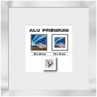 The Wall - the art of framing AG Bilderrahmen Aluminium Quattro silber, 20 x 20 cm