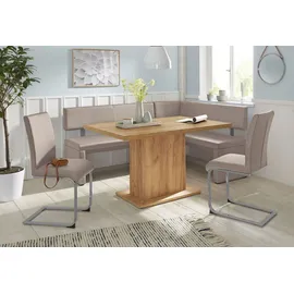 Home Affaire Eckbank HOME AFFAIRE "Charissa", braun (schlamm), B:210cm H:90cm T:140cm, Holzwerkstoff, Massivholz, Sitzbänke, Eckbank, in 3 Größen, verschiedene Qualitäten