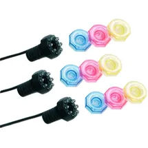 UBBINK MiniBright 3 x 8 LEDs - 3 Farbkappen pro Leuchte Trafo 12 V