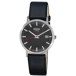 Boccia 3670-01 Unisex Armbanduhr Titan/Schwarz