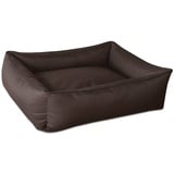 BedDog Hundebett MAX, großes Hundekörbchen aus Cordura, waschbares Hundebett mit Rand, Hundesofa für große Hunde, XXXL, braun