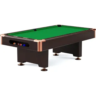 Automaten Hoffmann Billardtisch Club Pro III Dekor Nussbaum, Apple-Green, Simonis 860, 9 ft (Spielfeld 254x127 cm)