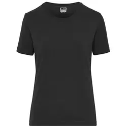 Damen Bio Workwear T-Shirt Stretch JN1801, schwarz, Größe M - schwarz - M